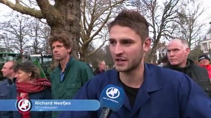 Boze boeren protesteren tegen verdwijnen van koeien uit Noord-Holland
