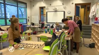 Scholieren treffen laatste voorbereidingen voor grote klimaatdemonstratie