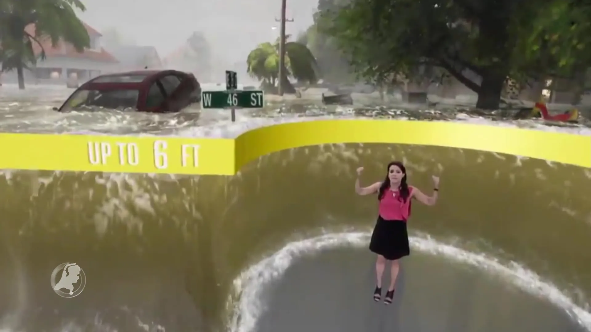 Spectaculair weerbericht gaat viral