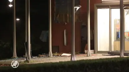 Veel schade bij plofkraak bij geldautomaat in Helmond