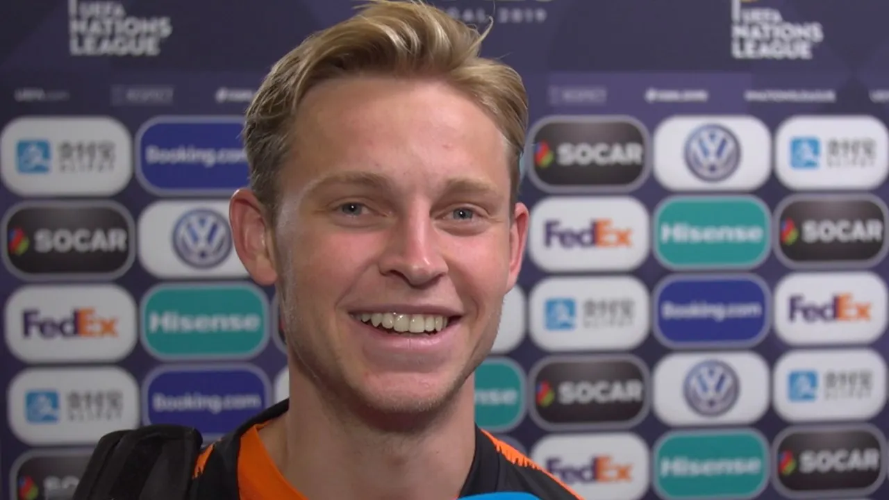 Frenkie de Jong kijkt uit naar vakantie: 'Even lekker uitrusten'