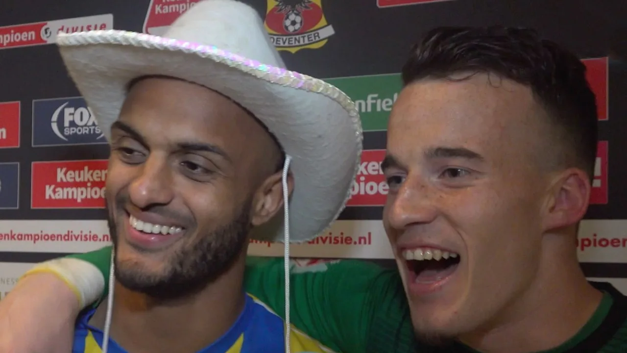 Feestende RKC'ers nemen interview over