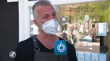 IJscoboer verkoopt nu mondkapjes voor 9 euro per stuk