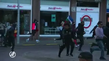 Betoging tegen beeld JP Coen mondt uit in rellen: 'Demonstranten gooiden met stenen en stoelen'