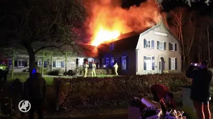 Monumentale woonboerderij Milheeze in vlammen opgegaan