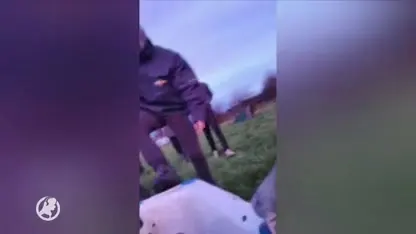 VIDEO: Limburgse jongeren maken spectaculaire slee van badkuip