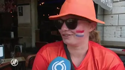 Oranjesupporters al vroeg op pad in Lyon