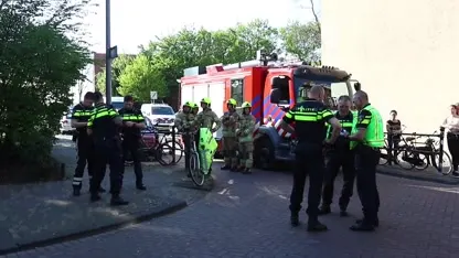 Twee brandweermannen gewond geraakt bij brand in Rotterdam