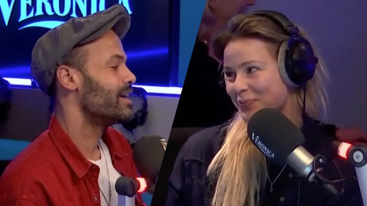 Alain Clark verrast Celine met eerste exemplaar album