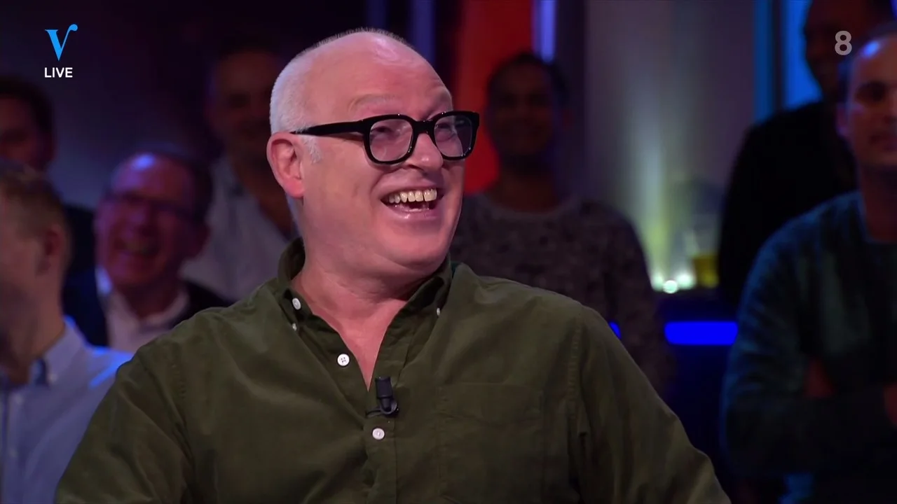 René geniet van speech Martien Meiland bij Televizier Gala