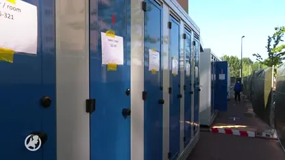 Studenten zitten maandenlang zonder warm water en moeten buiten douchen