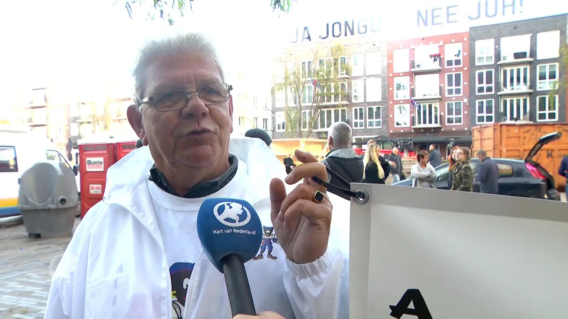 Voorstanders Zwarte Piet die A7 blokkeerden in Leeuwarden voor rechter