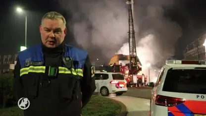 Grote brand verwoest voormalig restaurant in Hillegom