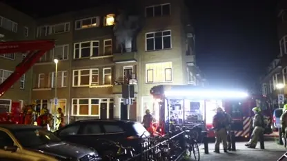 Meerdere personen gered uit brandende woning in Schiedam