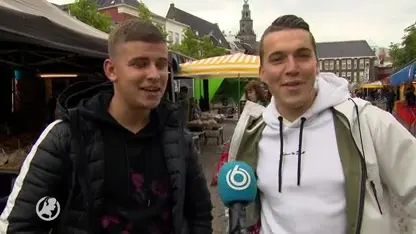 Henri scheurt met omgebouwde botsauto door de binnenstad van Groningen