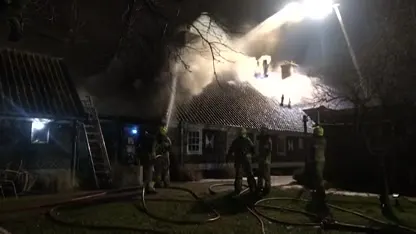Restaurant in monumentale boerderij Egmond-Binnen door brand verwoest