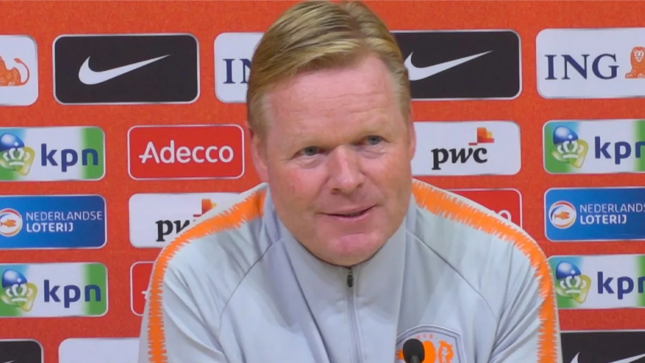 Koeman wil fris Oranje: 'Misschien 1 of 2 wijzigingen'