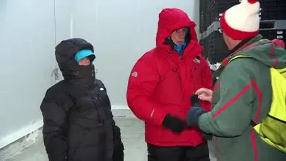 C2A: In een vriescel oefenen met temperaturen van -40 op Antarctica