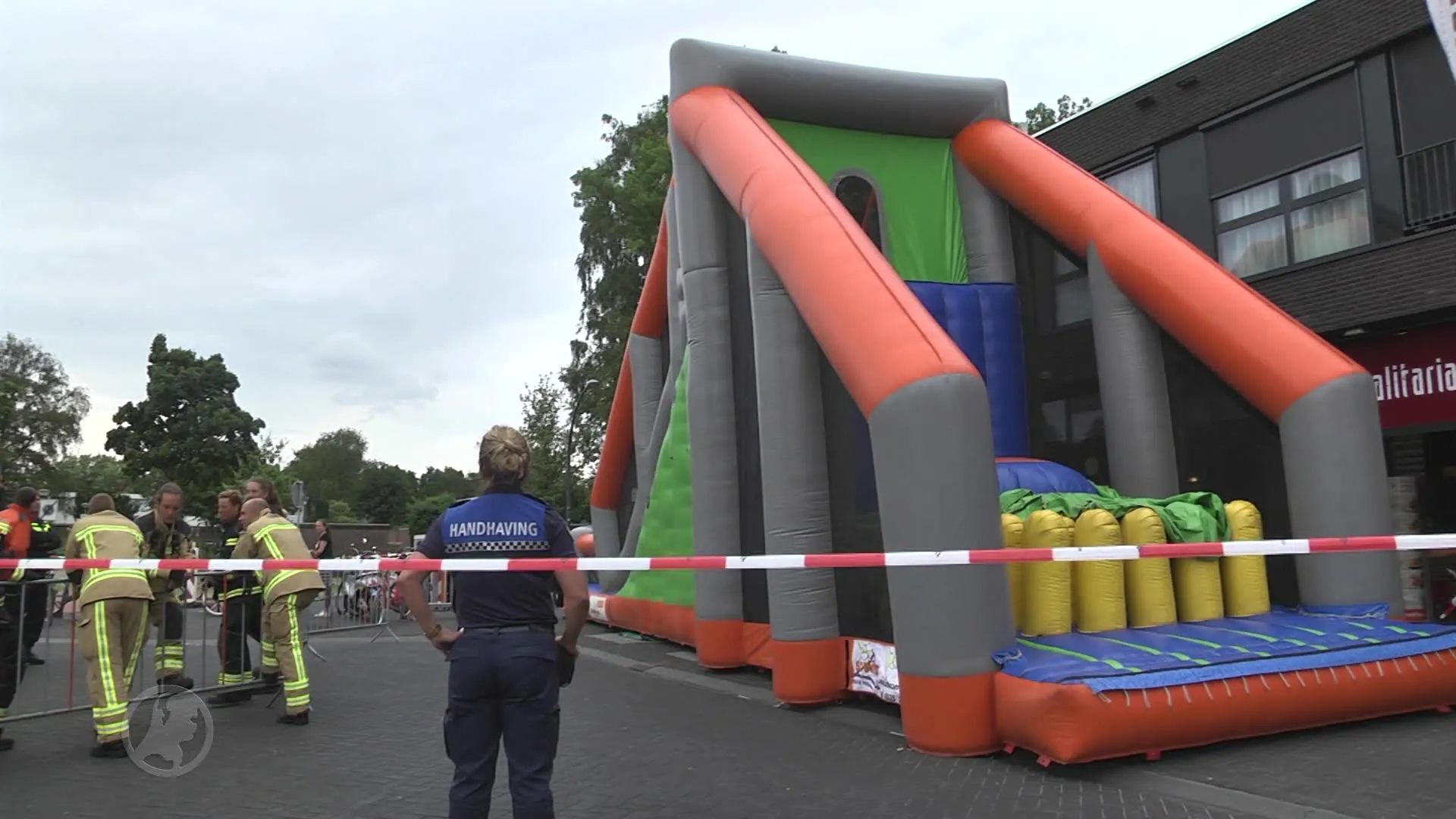 Springkussen omgevallen, meerdere gewonden
