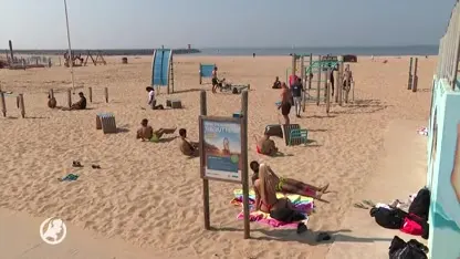 Opmerkelijke taferelen op Schevenings strand