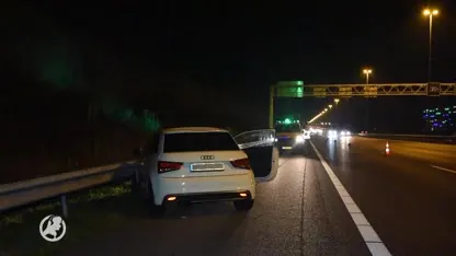 In de lucht geschoten vanuit auto in Tilburg, voertuig mogelijk gecrasht teruggevonden