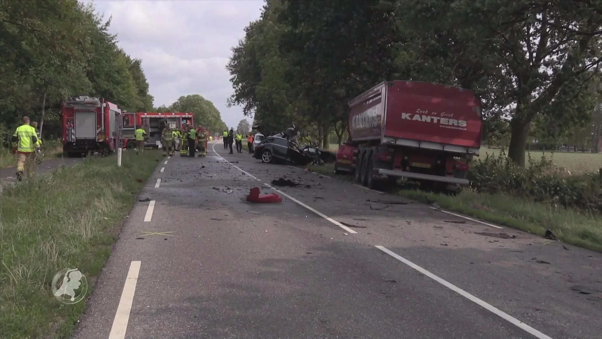 Automobilist komt om door aanrijding met truck