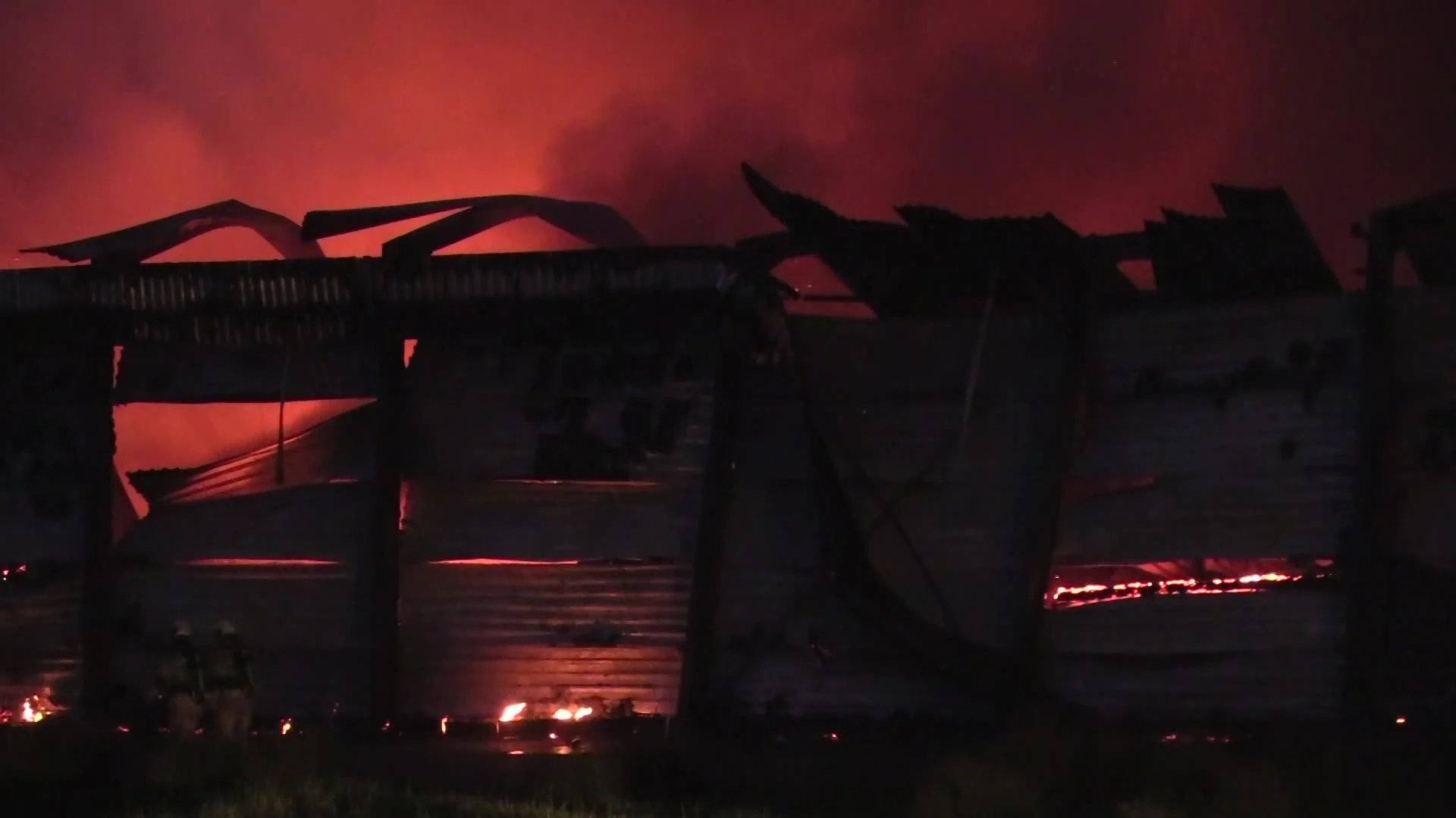 Grote brand legt kippenschuur in de as