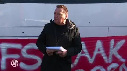 FC Utrecht-fans demonstreren in Amsterdam