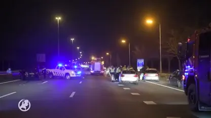 A2 bij Liempde weer open na ongeluk met acht voertuigen