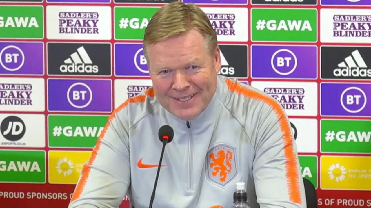 Koeman dolt met verslaggever: 'Kom je ook uit Noord-Ierland?'
