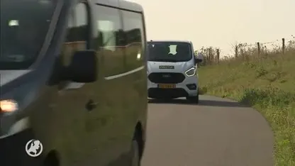 Jos B. gearriveerd bij streng beveiligde schouw op Brunssummerheide