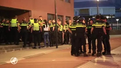 ME voert charges uit bij onrust Helmond, zes man aangehouden