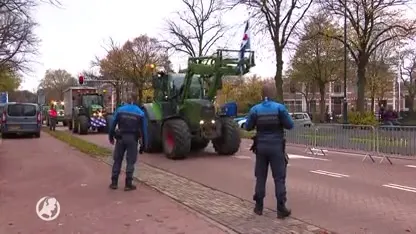 Boeren opnieuw in protest tegen stikstofbeleid, provinciehuis Haarlem geblokkeerd