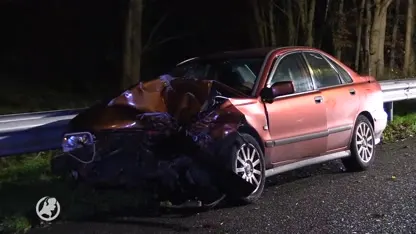 Politie zoekt met warmtecamera en speurhond naar betrokkene bij ongeval op A59