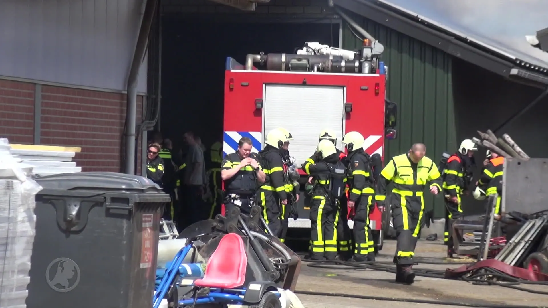 Geiten omgekomen bij verwoestende schuurbrand in Tilburg
