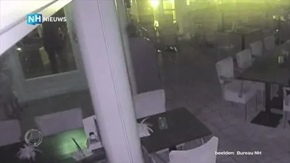 VIDEO: Heftige bewakingsbeelden van de explosie in hotel Zaandijk