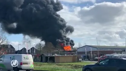 Zeer grote brand in Marum