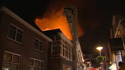 Grote brand uitgebroken in centrum Winschoten