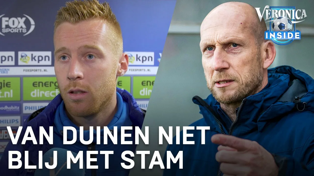 Van Duinen niet blij met Stam