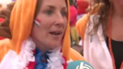 Feest en spanning in de Fanzone in Reims: 'Het wordt een moeilijke wedstrijd'