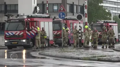 Grote brand in garagebedrijf Vlaardingen