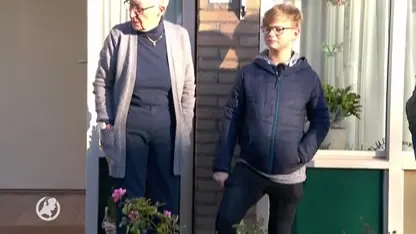 Moeder en zoon ruilen een dag van werk en school