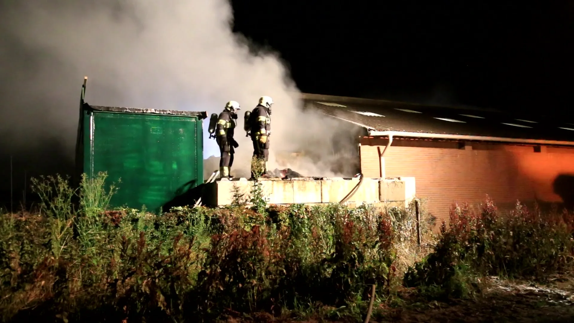 Grote brand bij boerderij in Sint-Oedenrode