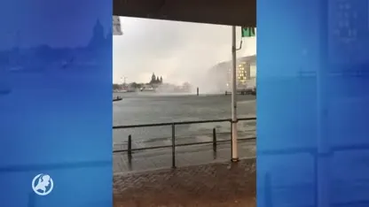 Windhoos boven Amsterdam