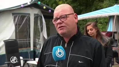 Dakloze woonwagenbewoners leven uit protest op parkeerplaats: "Schandalig dat het zo moet"