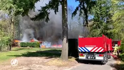 Vijf stacaravans uitgebrand op camping in Nutter, een persoon gewond