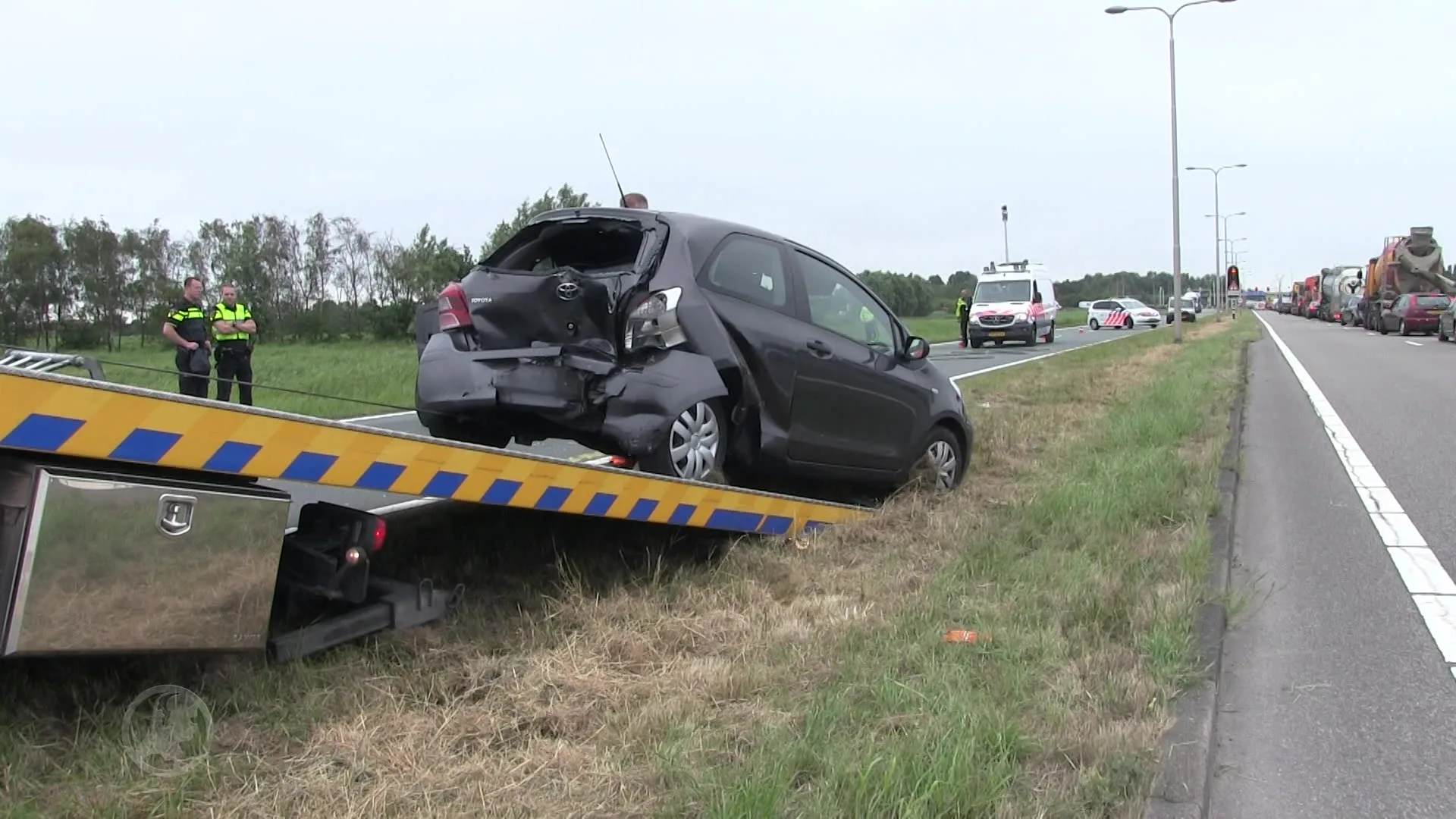 Automobilist remt voor gans op de weg: één zwaargewonde