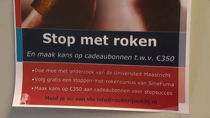Cadeaubon van de baas helpt bij stoppen met roken