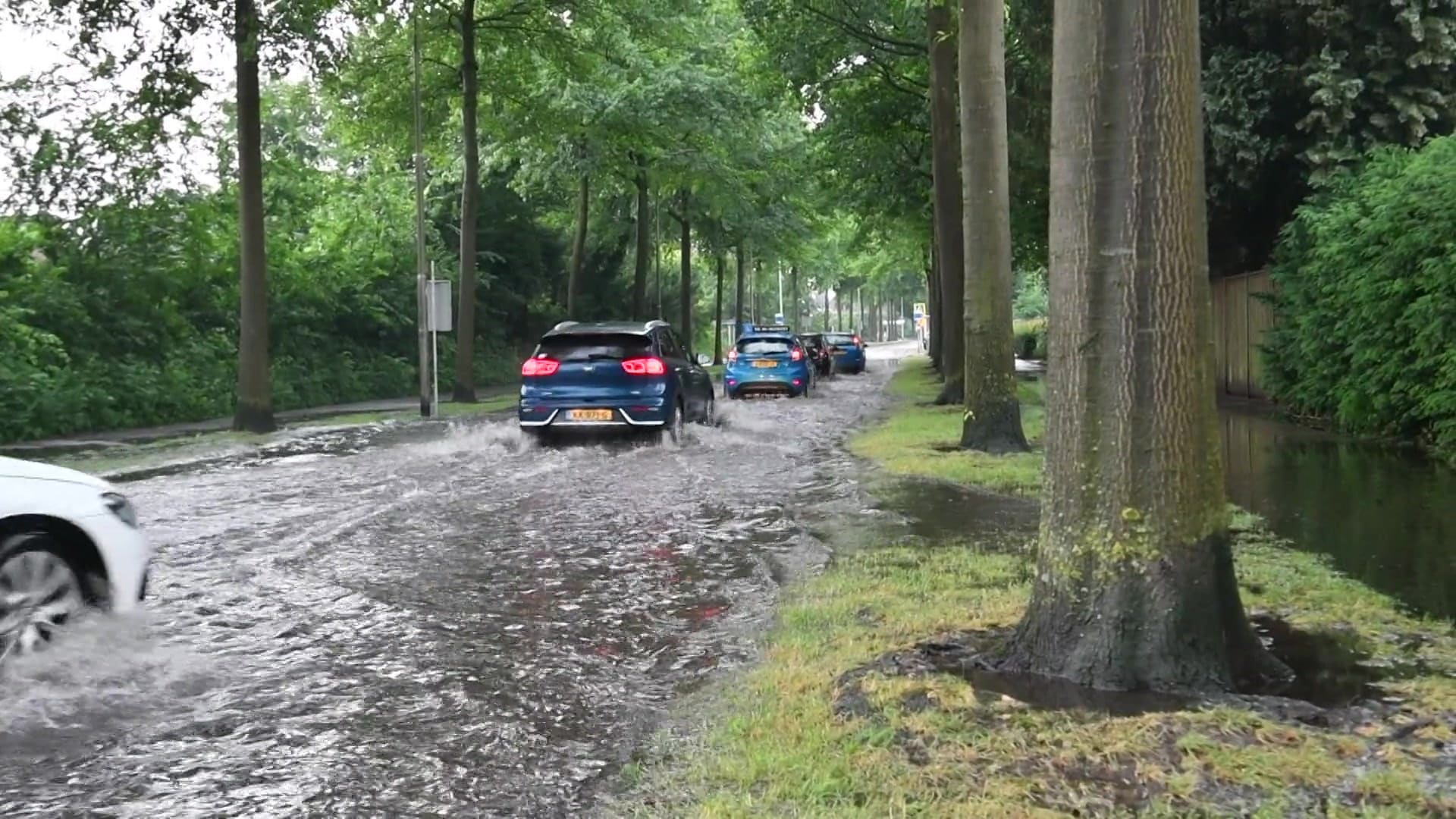 Flinke wateroverlast in Brabant door zware regenbuien
