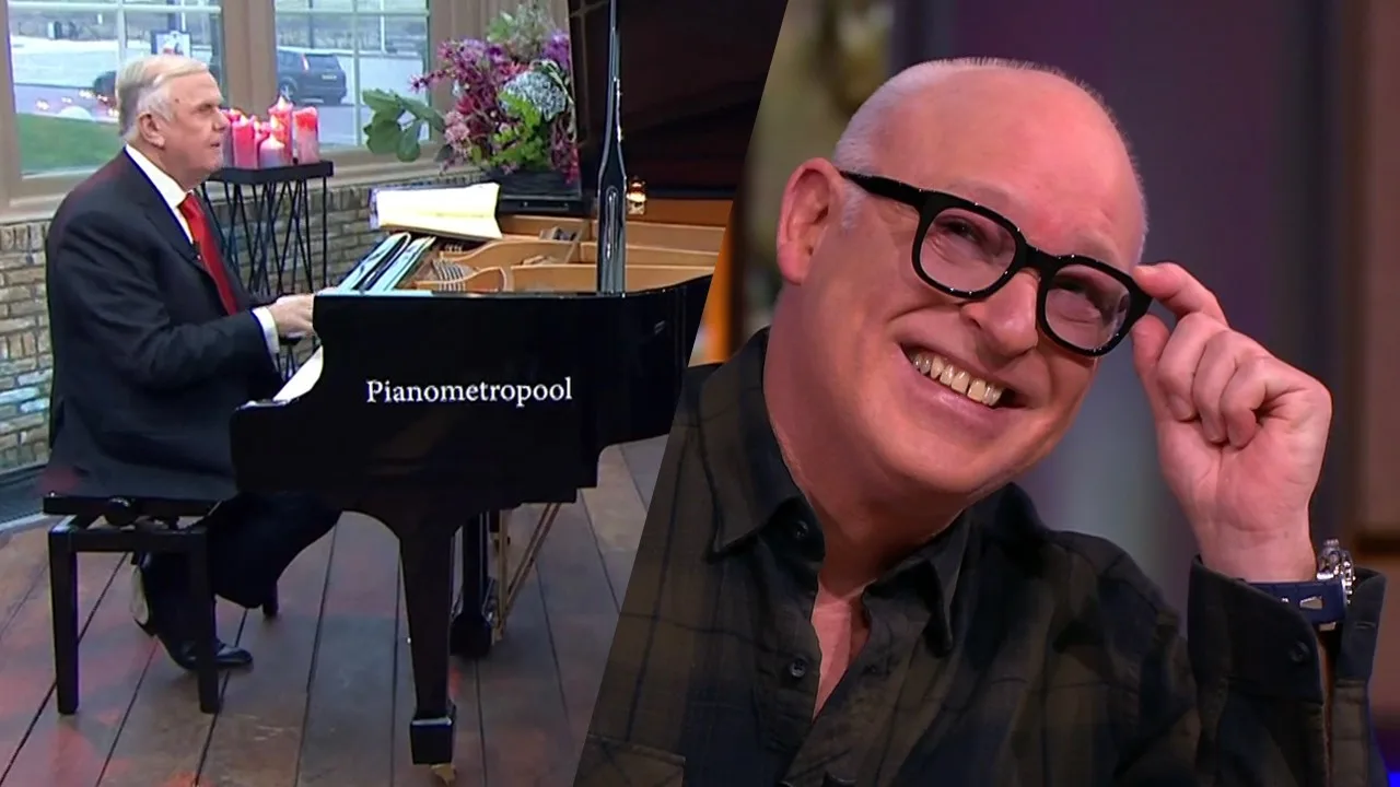 René lacht om Harry Mens achter piano: 'Heel goed vind ik dat...
